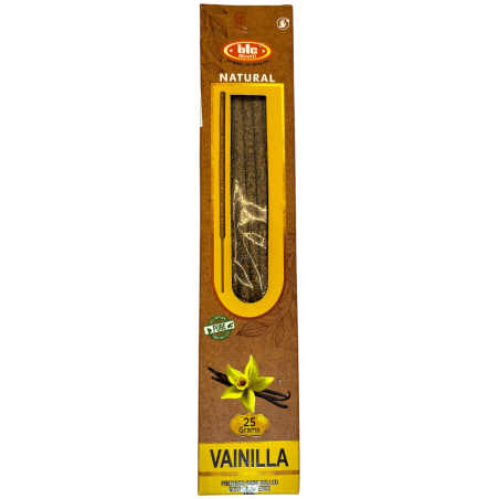 BIC Natural Organic Vanilla Incense - 25 gram box