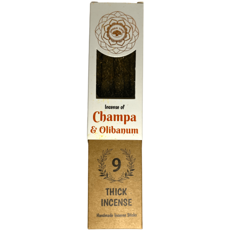 Incenso Botânico Green Tree Champa e Frankincense - 9 varetas de ervas feitas à mão