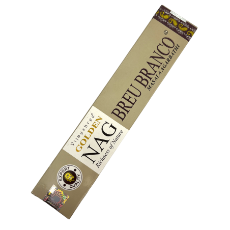 Incienso Breu Blanco GOLDEN NAG Amazon Resin Vijayshree Fragrance - 1 Cajetilla de 15gr.