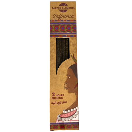Safran Räucherstäbchen SACRED ELEMENTS Safronia HEM - 8 handwerklich hergestellte Bio-Riegel