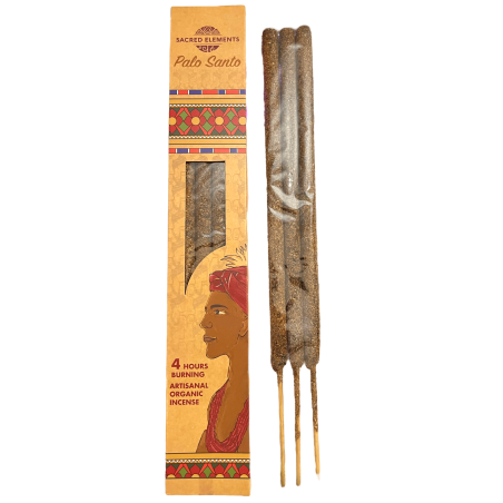 Encens du Jardin Palo Santo ÉLÉMENTS SACRÉS HEM Encens Bio - 3 barres artisanales extra larges de 40cm - durée 4h