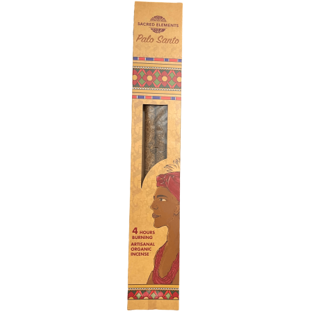 パロサントガーデンインセンス SACRED ELEMENTS HEM Organic Incense - 40cmの3つの特大職人バー - 4時間持続時間
