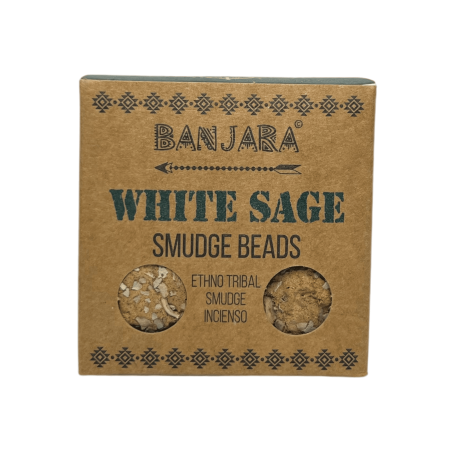 White Sage Incense Bombs BANJARA Activated Defumation Joy, Emotion and Magic - 5 bombs with stand