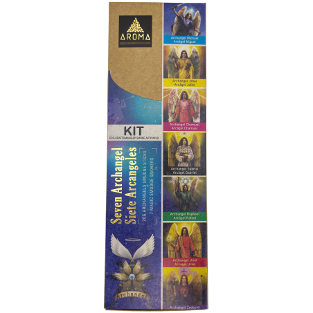 Kit Seven Archangels AROMA 7 Archangels - Incense Sticks and 7 Eco Handmade Activated Smoking Bombs