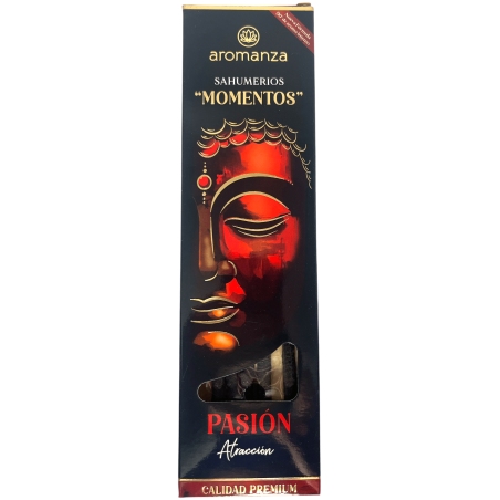 Sahumerio Moments Passion Attraction Incense Aromanza Argentina - 5本の太い手作りスティック