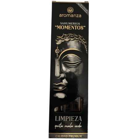 Incenso Sahumerio Moments Cleansing Remove the bad vibes Aromanza Argentina - 5 palitos grossos feitos à mão