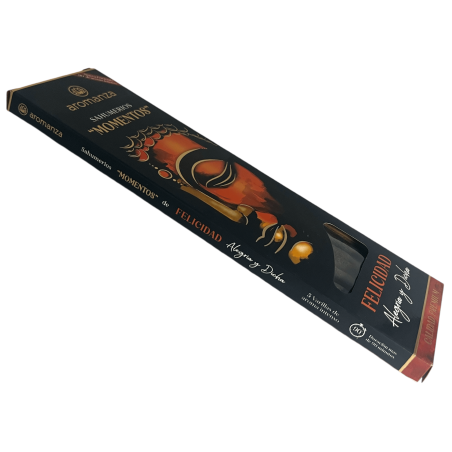 Sahumerio Moments Happiness Joy and Bliss Incense Aromanza Argentina - 5 أعواد سميكة مصنوعة يدويا