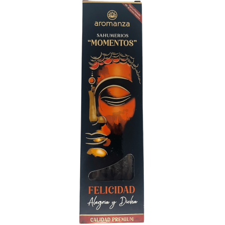 Sahumerio Moments Happiness Joy and Bliss Incense Aromanza Argentina - 5 أعواد سميكة مصنوعة يدويا