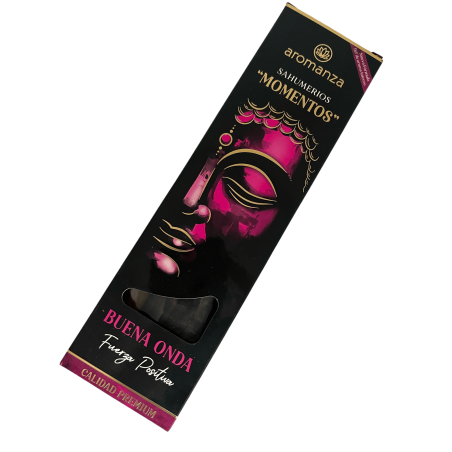 Sahumerio Moments Good Wave Positive Force Incense Aromanza Argentina - 5本の太い職人技のスティック