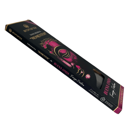 Sahumerio Moments Good Wave Positive Force Incense Aromanza Argentina - 5本の太い職人技のスティック