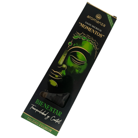Sahumerio Moments of Well-being Tranquility and Comfort Incense Aromanza Argentina - 5 thick handmade sticks