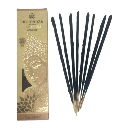 Tibetan Incense Coco Interior Peace Incense Aromanza Argentina - Handmade incense 8 extra thick sticks
