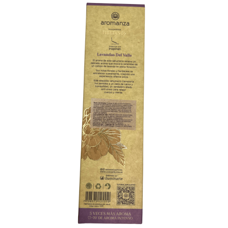 Tibetan Incense Lavenders of the Valley Anti Stress Incense Aromanza Argentina - Handmade incense 8 extra thick sticks