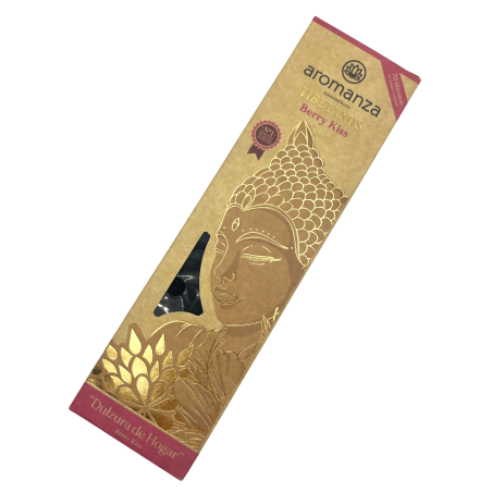 Tibetischer Weihrauch Beerenkuss Home Sweetness Räucherstäbchen Aromanza Argentinien - Handgemachter Weihrauch 8 extra dicke Stä