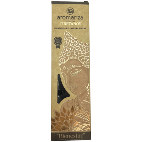 Tibetaanse Wierook Gardenia's Witte Bloemen Wellness Wierook Aromanza Argentinië - Ambachtelijke Wierook 8 extra dikke stokjes
