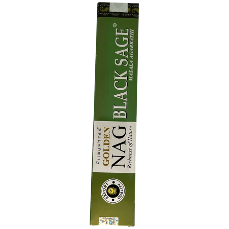 ブラックセージインセンス GOLDEN NAG ブラックセージビジェイシュリーフレグランス-15grの1パック。