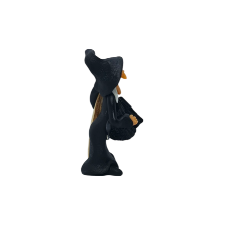 Vrăjitoare cu Palo Santo și Turmalină 5cm Negru - Dublă Protecție, Curățenie și Înțelepciune