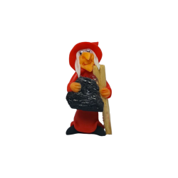 Heks met Palo Santo en Toermalijn 5cm Rood -...