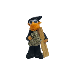 Goblin com Palo Santo e Pirita 5cm Preto -...