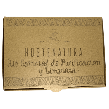 مجموعة أدوات التطهير والتنقية الأساسية HOSTENATURA - تشمل مياه فلوريدا ، وحزم من المريمية البيضاء ، وبالو سانتو والسيلينيت