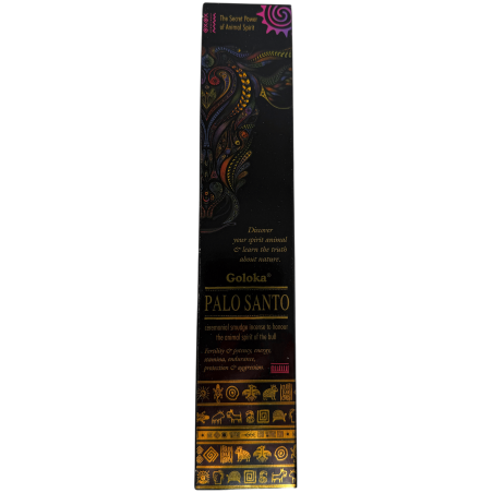 Animal Spirits Encens Palo Santo Toro Encens Goloka - Paquet de 8 bâtonnets d’encens bio