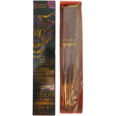 Incenso Animal Spirits Sangue di Drago Incenso Leopardo Goloka - Confezione da 8 bastoncini di incenso biologico