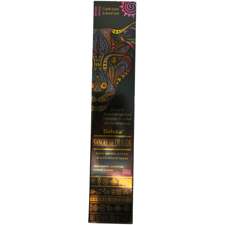 Tămâie Animal Spirits Dragon Blood Leopard Tămâie Goloka - Pachet de 8 bețișoare de tămâie organică