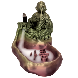 Buddha Räuchergefäß mit OM Symbol - Reflux...