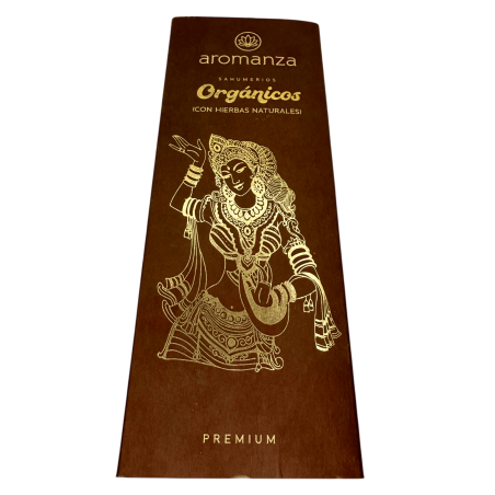 Premium Organic Incense Aromanza Kit - 30 naturalnych, organicznych batonów aromatycznych i 1 podstawka na kadzidełka