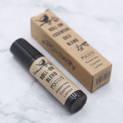 Mistura Roll-on de Óleos Essenciais Focus Alecrim, Cipreste e Limão com vitamina E - 10ml.