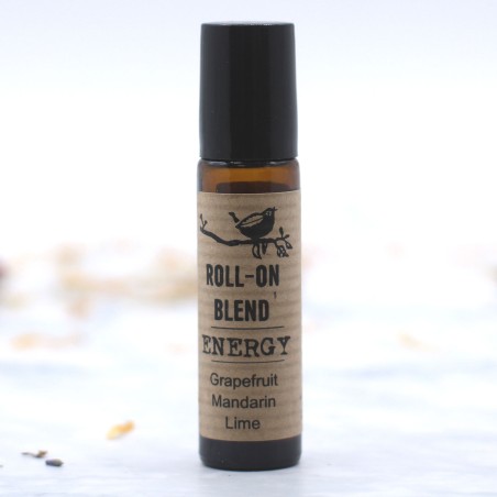 Roll-on etherische olie mix energie grapefruit, mandarijn en limoen met vitamine E - 10ml.