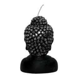 Vela preta em forma de Buda - 12,5x8x6,5cm