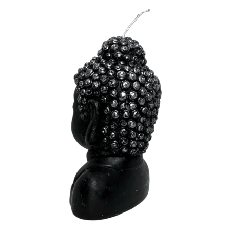 Svart Buddha-format ljus - 12,5x8x6,5cm