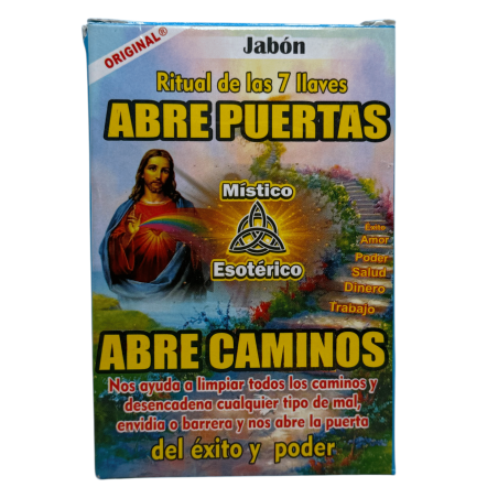 Jabón Ritual de las 7 llaves Abre Caminos - Místico Esotérico - Contra Mala Suerte, Éxito, Dinero, Trabajo, Salud y Amor
