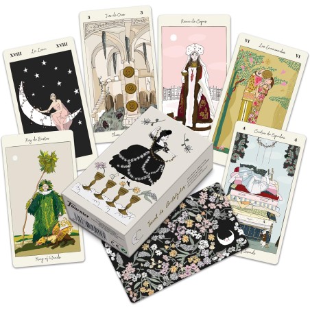 Pachet de Tarot Carlotydes - Fournier 78 cărți și broșură de instrucțiuni