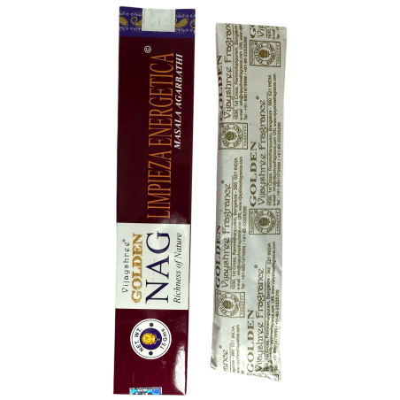 Vijayshree Fragrance Energy Cleansing Räucherstäbchen GOLDEN NAG - 1 Packung à 15gr.