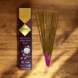 Tămâie AROMA Trio Palo Santo, Salvie Albă și Mosc - Trio Seria 1 pachet 15gr.