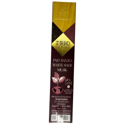 Räucherstäbchen AROMA Trio Palo Santo, Weißer Salbei und Moschus - Trio Serie 1 Packung 15gr.