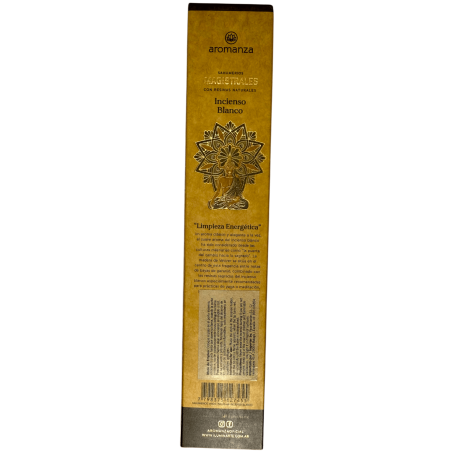 Incenso Magisterial Aromas de Incenso Branco Argentina 8 barras grossas com Resinas - Limpeza Energética