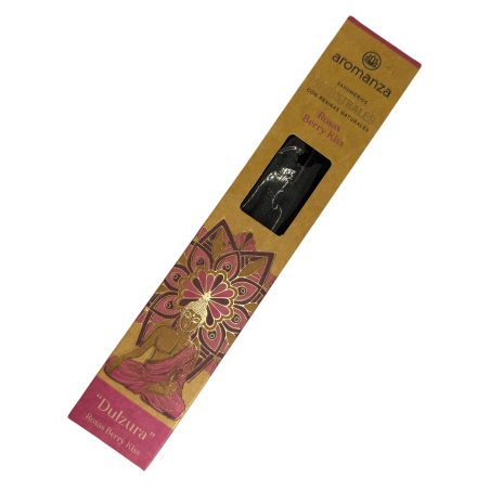 Encens magistral Pink Berry Kiss Aromanza Argentina 8 barres épaisses aux résines naturelles - Douceur