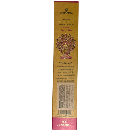 Magisterial Pink Berry Kiss Incense Aromanza Argentina 8 thick bars with Natural Resins - Sweetness(マジステリアル ピンク ベリー キス インクス アロマン