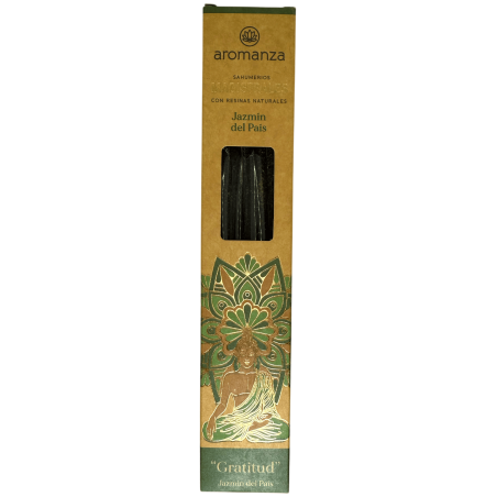 Masterful Incense Jasmine from the Country Incense Aromanza Argentina 8 thick bars with Natural Resins - Gratitude