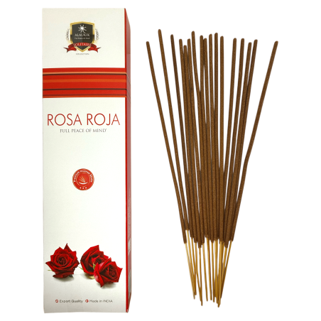 Rote Rose Räucherstäbchen Alaukik 30gr. - Masala Räucherstäbchen