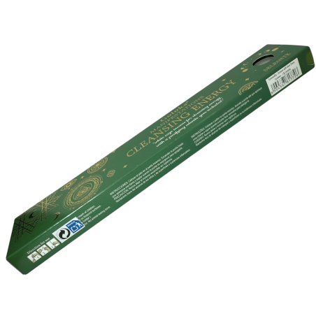 Goloka Incense Manifestations Energy Cleansing White Sage Incense with Selenite Mineral - 15gr.