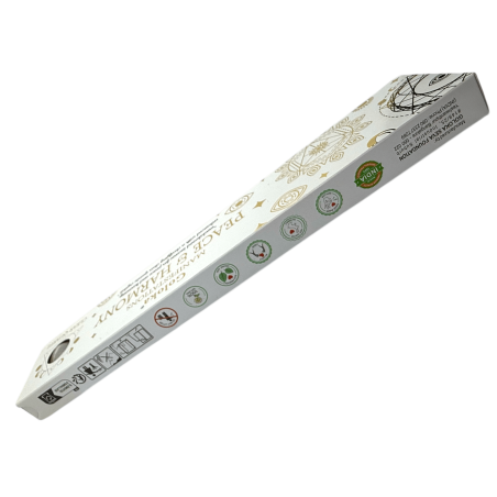 Encens Goloka Manifestations Peace and Harmony Encens Bois de Santal avec Quartz de Roche Minéral - 15gr.