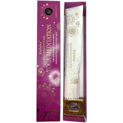 Goloka Rökelse Manifestationer Yoga Meditation Palo Santo Rökelse med Ametist Mineral - 15gr.