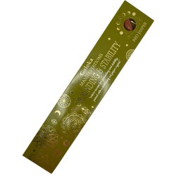 Encens Goloka Manifestations Stabilité et Atterrissage Encens Vétiver au Jaspe Rouge Minéral - 15gr.