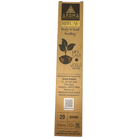 Incenso Healing Body & Soul AROMA Incenso Artigianale - Scatola da 20 grammi con messaggio ispiratore