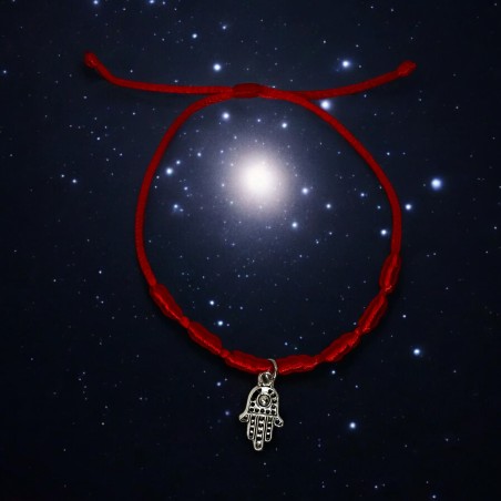 7 knopen armband met de hand van Fatima / Hamsa HOSTENATURA - Bescherming en preventie van het boze oog