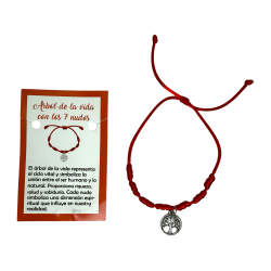 Pulseira 7 Nó com Árvore da Vida HOSTENATURA -...